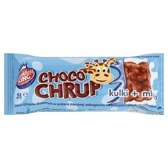 Breakfast King Choco Chrup Baton z płatków zbożowych w polewie mlecznej 25 g
