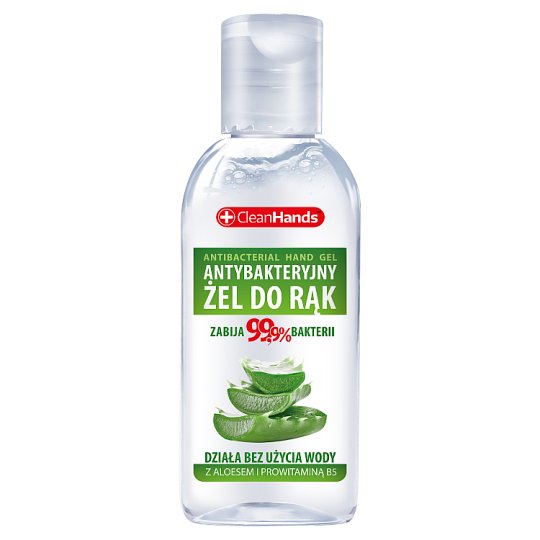 CleanHands Antybakteryjny żel do rąk z aloesem i prowitaminą B5 50 ml