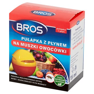 Bros Pułapka z płynem na muszki owocówki 30 ml