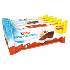 Kinder Mleczna Kanapka Biszkopt z mlecznym nadzieniem 5 x 28 g