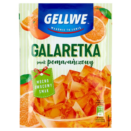 Gellwe Galaretka smak pomarańczowy 75 g