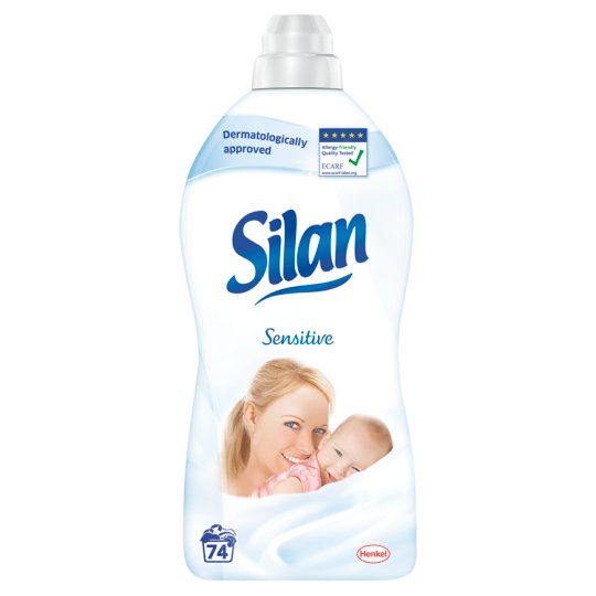 Silan Sensitive Płyn do zmiękczania tkanin 1850 ml (74 prania)