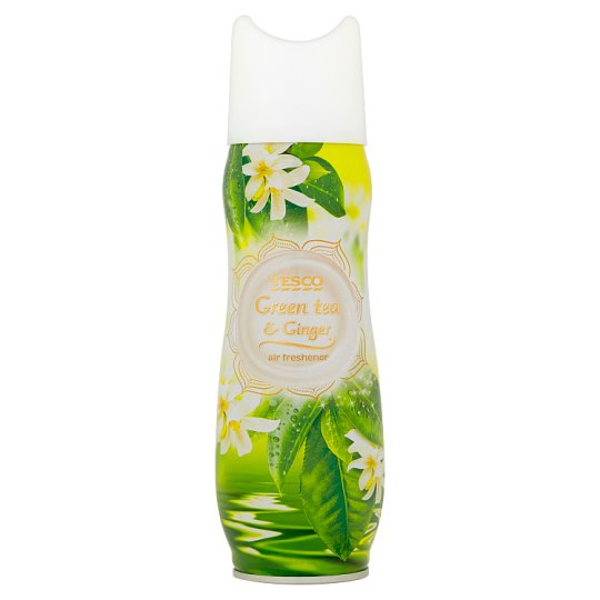 Tesco Green Tea & Ginger Odświeżacz powietrza w aerozolu 300 ml