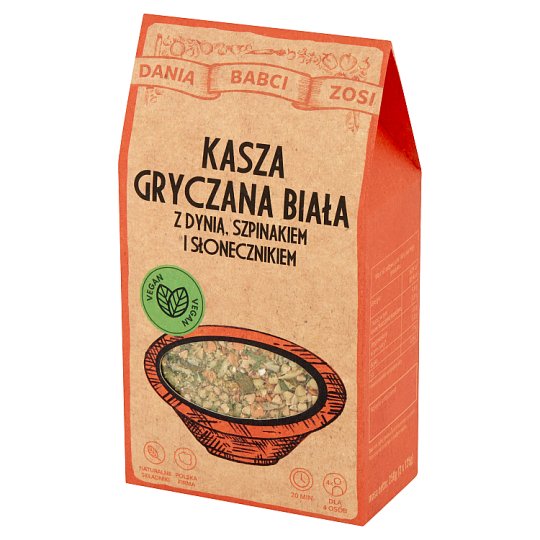 Dania Babci Zosi Kasza gryczana z dynią szpinakiem i słonecznikiem 250 g (2 x 125 g)