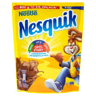 Nesquik Opti-Start Rozpuszczalny napój kakaowy z dodatkiem witamin i składników mineralnych 800 g