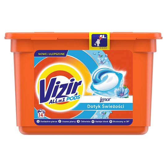 Vizir Touch Of Lenor Freshness Kapsułki do prania, 14 prań