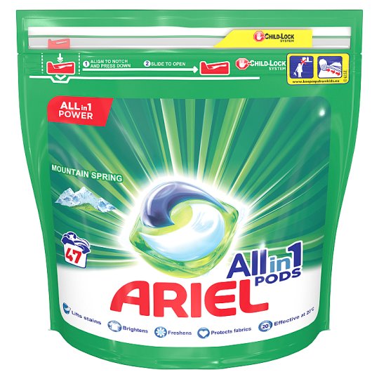 Ariel Allin1 Pods Mountain Spring Kapsułki do prania, 47 prań