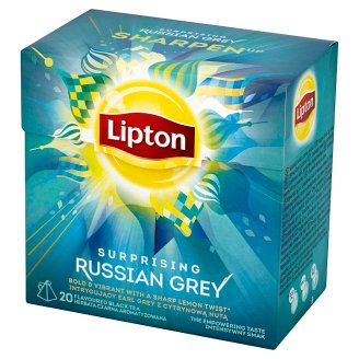 Lipton Surprising Russian Grey Herbata czarna aromatyzowana 34 g (20 torebek)