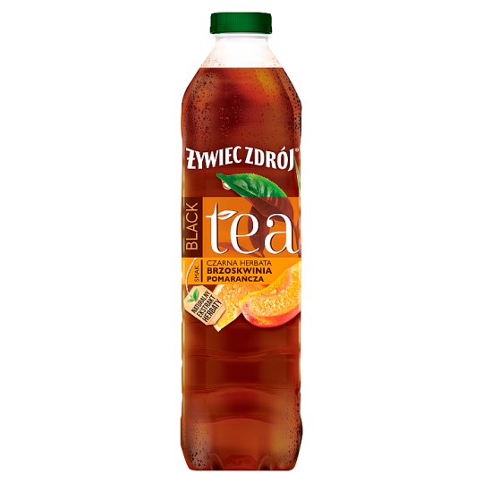 Żywiec Zdrój Black Tea Napój niegazowany czarna herbata brzoskwinia pomarańcza 1,5 l