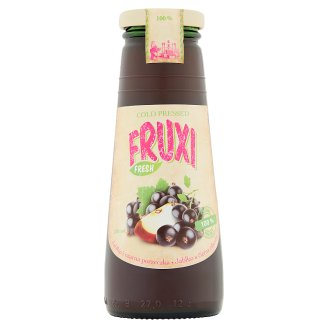 Fruxi Fresh 100% sok tłoczony ze świeżych owoców jabłko i czarna porzeczka 250 ml