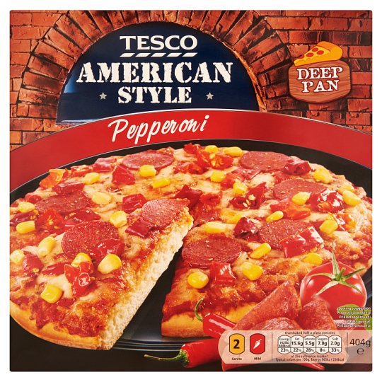 Tesco American Style Pepperoni Pizza 404 g