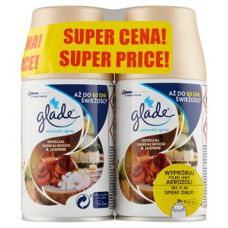 Glade by Brise Automatic Spray Drzewo sandałowe i jaśmin Zapas do odświeżacza powietrza 2 x 269 ml