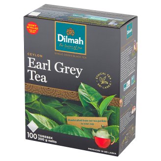 Dilmah Earl Grey Klasyczna czarna herbata z aromatem z bergamoty 200 g (100 torebek)