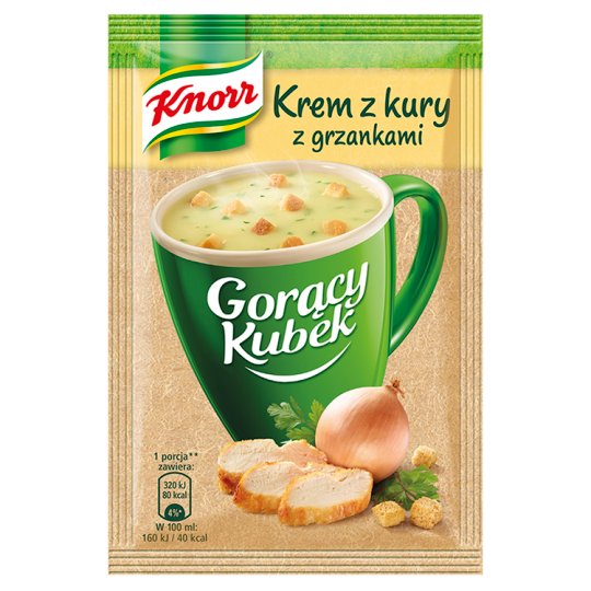 Knorr Gorący Kubek Krem z kury z grzankami 16 g