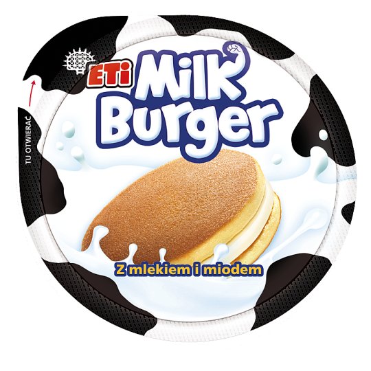 Eti Milk Burger Ciastko z mlekiem i miodem 35 g