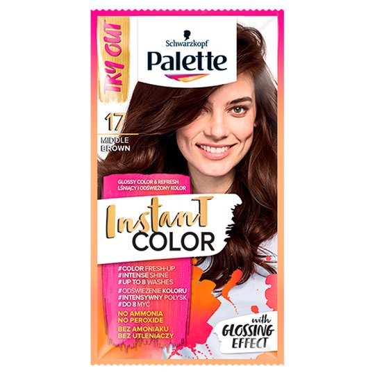 Palette Instant Color Szampon koloryzujący Średni brąz 17 25 ml