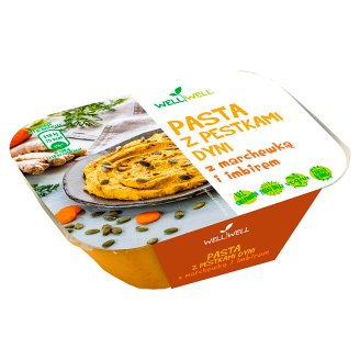 Well Well Pasta z pestkami dyni z marchewką i imbirem 125 g