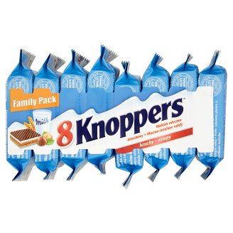 Knoppers Wafelek mleczno-orzechowy 200 g (8 sztuk)