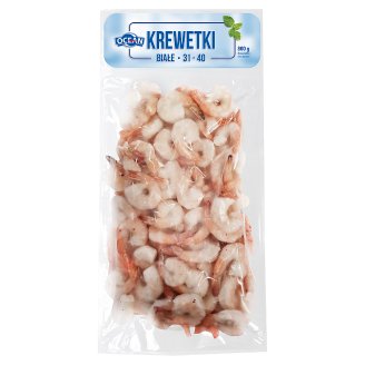Ocean 31-40 Pieces/lb Blanched White Shrimps 800 g