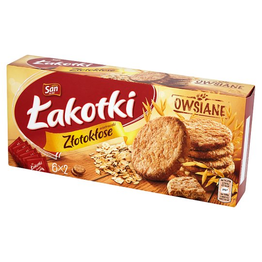 San Łakotki Złotokłose wiatraczki owsiane Ciastka 171 g