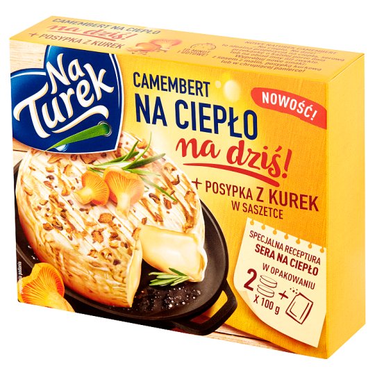 NaTurek Camembert na ciepło z posypką z kurek 207 g