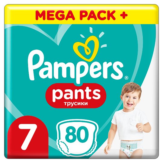 Pampers Pieluchomajtki, Rozmiar 7, 80 Sztuk, 17kg+