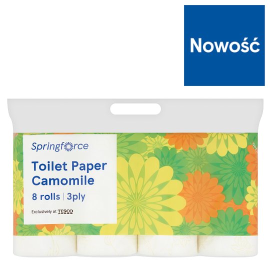Springforce Papier toaletowy o zapachu rumiankowym 8 rolek