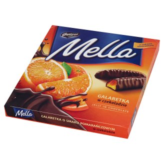 Goplana Mella Galaretka w czekoladzie o smaku pomarańczowym 190 g