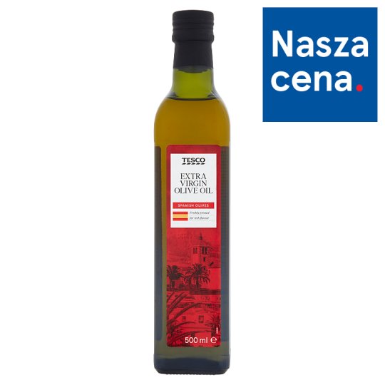 Tesco Spanish Oliwa z oliwek najwyższej jakości z pierwszego tłoczenia 500 ml
