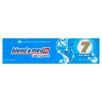 Blend-A-Med Complete 7 + Mouthwash Extra Fresh Pasta do zębów 2 x 75 ml