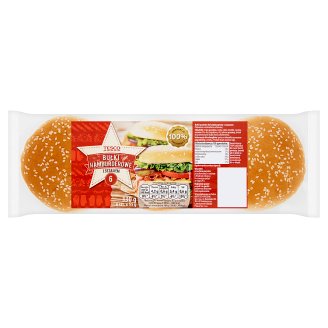 Tesco Bułki hamburgerowe z sezamem 330 g (6 sztuk)
