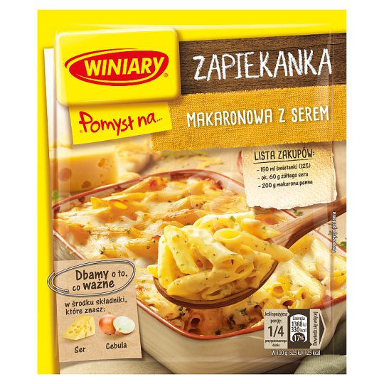 Winiary Pomysł na... Zapiekankę makaronową z serem 47 g