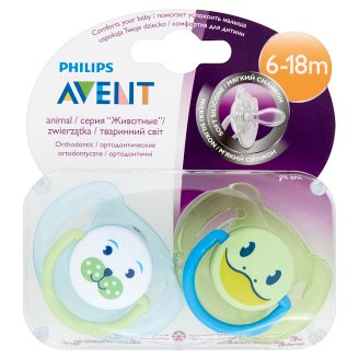 Avent Smoczki z serii "Zwierzątka" 6-18 miesiący 2 sztuki