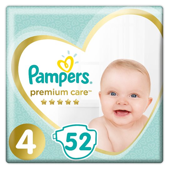 Pampers Premium Care, Rozmiar 4, 52 pieluszki, 9kg-14kg