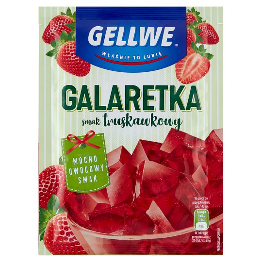 Gellwe Galaretka smak truskawkowy 75 g