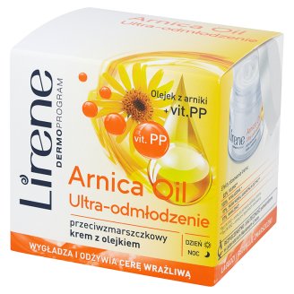 Lirene Dermoprogram Arnica Oil Ultra-odmłodzenie Przeciwzmarszczkowy krem z olejkiem 50 ml