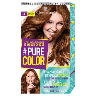 Schwarzkopf #Pure Color Farba do włosów 7.57 słodkie toffi