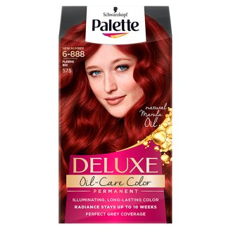 Palette Deluxe Oil-Care Color Farba do włosów Intensywna czerwień 575