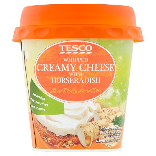 Tesco Serek twarogowy napowietrzany z chrzanem 150 g