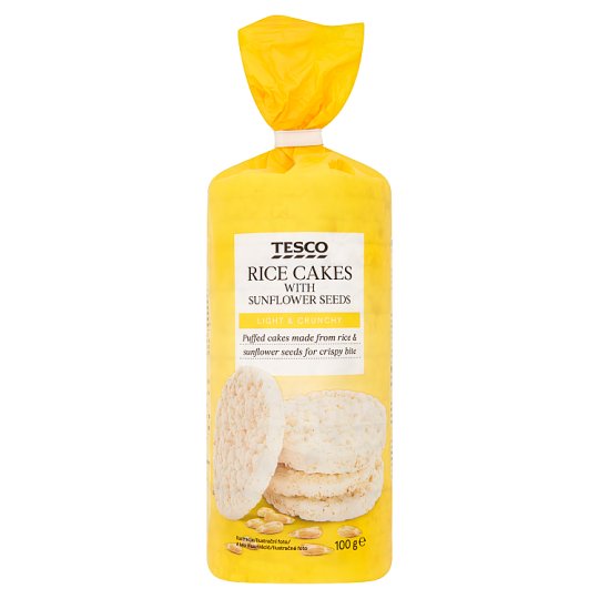 Tesco Wafle ryżowe z nasionami słonecznika 100 g