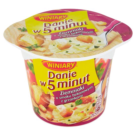 Winiary Danie w 5 minut Ziemniaki o smaku bekonowym z grzankami 51 g