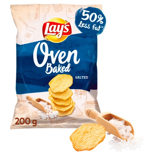 Lay's Oven Baked Pieczone formowane chipsy ziemniaczane solone 200 g