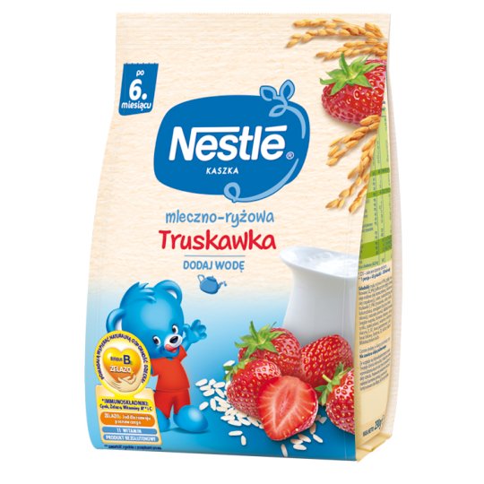 Nestlé Kaszka mleczno-ryżowa truskawka po 6 miesiącu 230 g