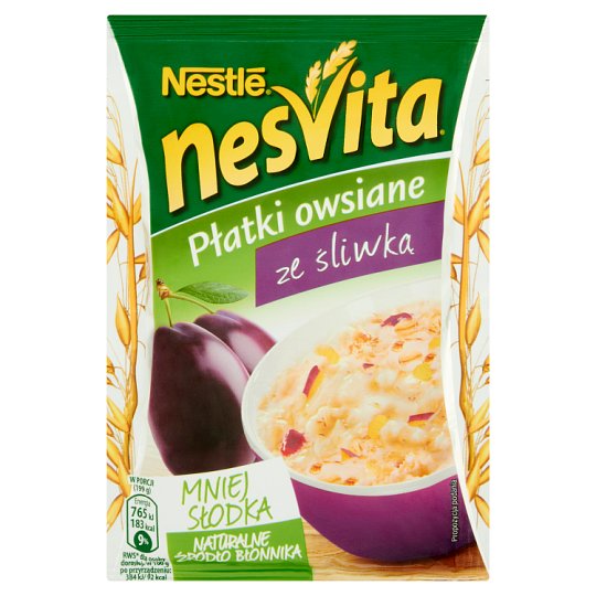 Nesvita Płatki owsiane ze śliwką 49 g
