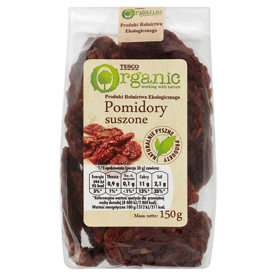 Tesco Organic Pomidory suszone 150 g