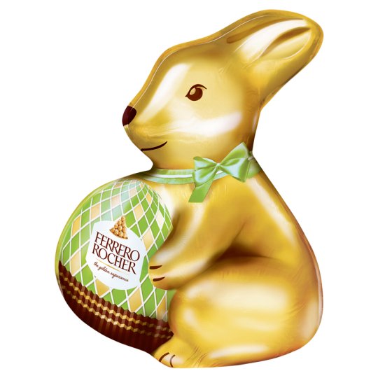 Ferrero Rocher Królik Figurka z mlecznej czekolady z kruszonymi orzechami laskowymi 60 g