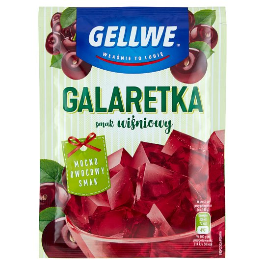 Gellwe Galaretka smak wiśniowy 75 g