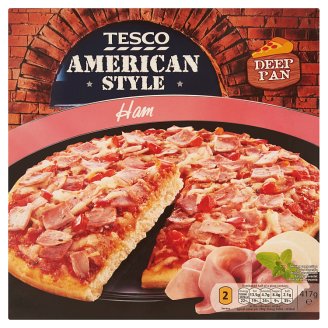 Tesco American Style Ham Pizza 417 g