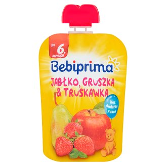 Bebiprima Jabłko gruszka & truskawka Mus owocowy po 6. miesiącu 90 g