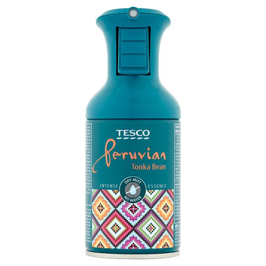 Tesco Peruvian Tonka Bean Odświeżacz powietrza w aerozolu bez wilgotnej mgiełki 250 ml